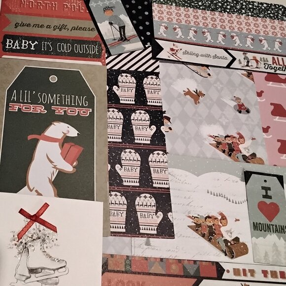 Winter Sports Junk Journal Mixed Pack of 120 Papers & Ephemera - Picture 2 of 8